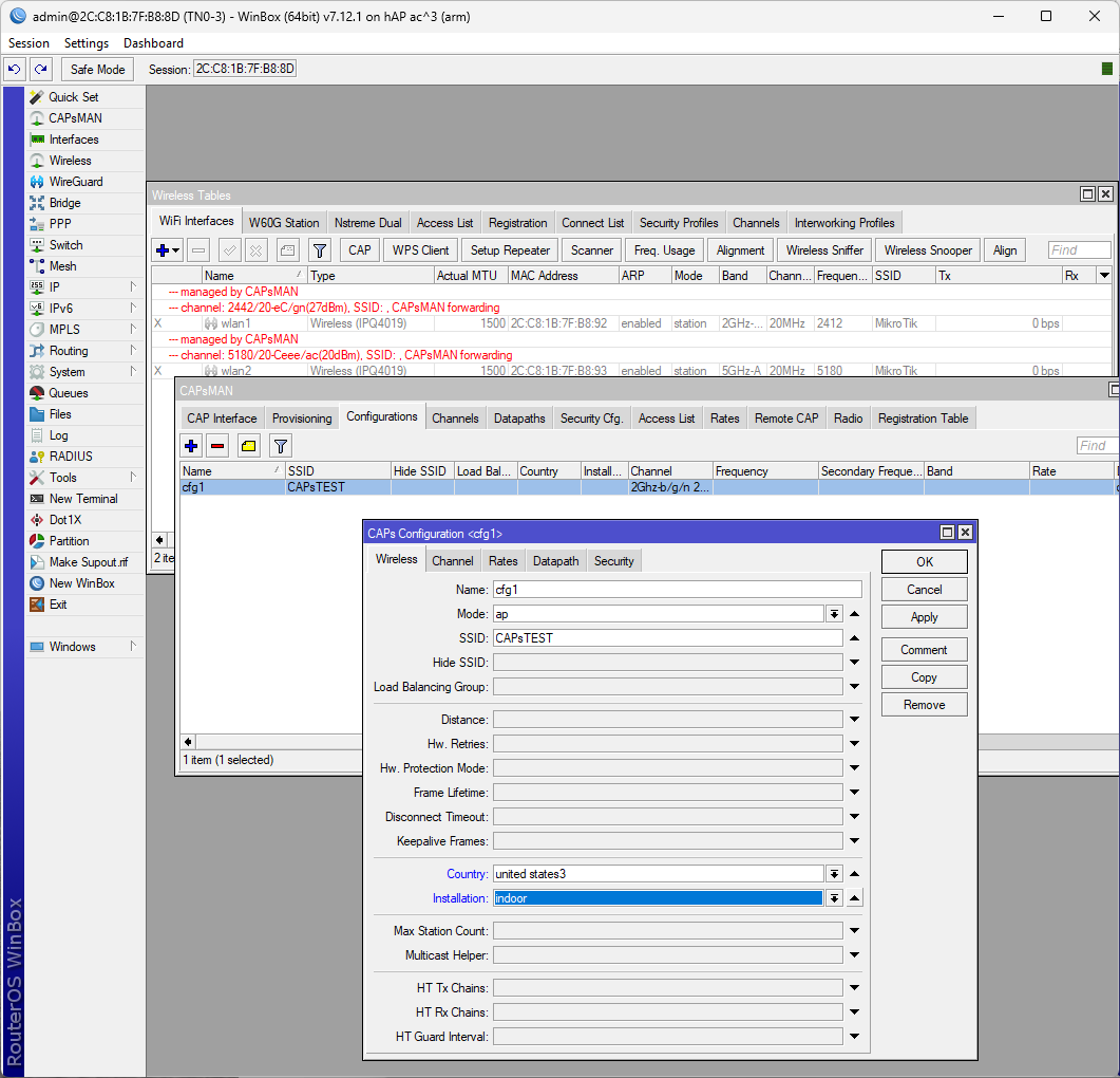 Controlling Access Points with CAPsMAN