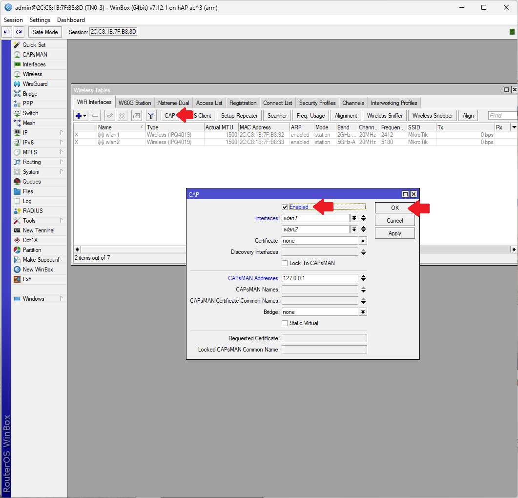 Controlling Access Points with CAPsMAN