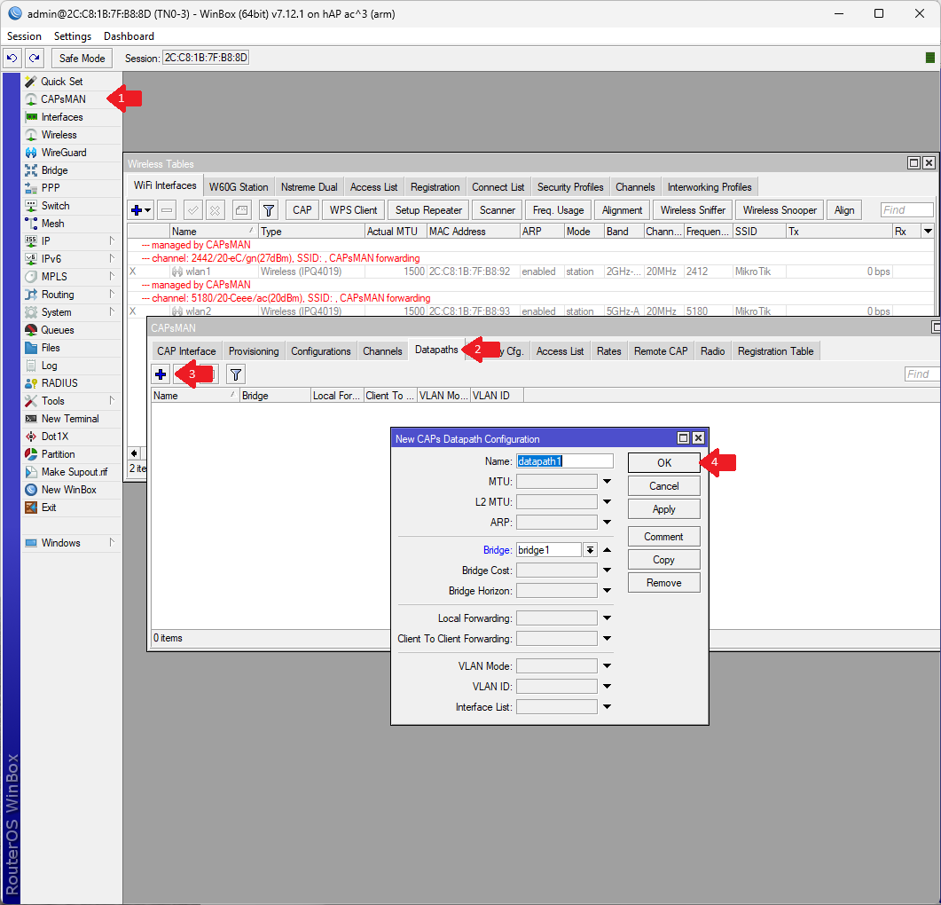 Controlling Access Points with CAPsMAN