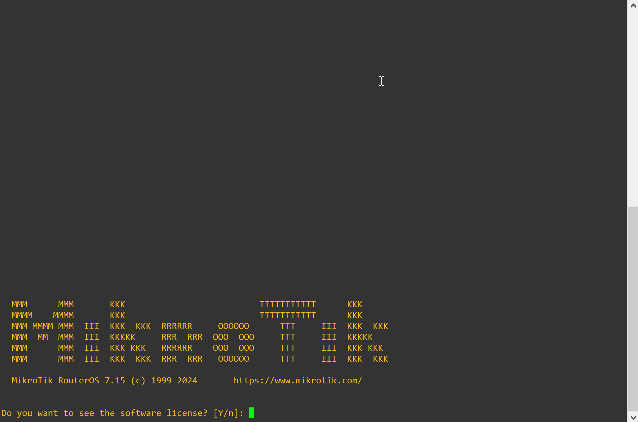 Lab 2.1 - First Interactions with the MikroTik Router