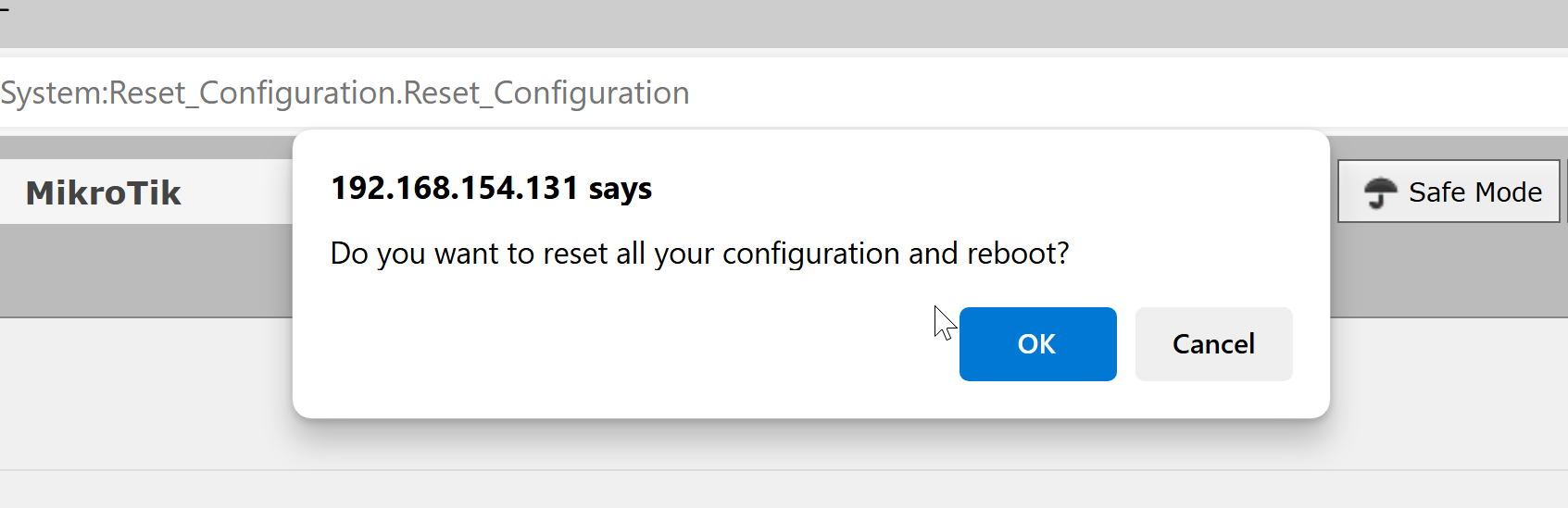 Lab 2.1 - First Interactions with the MikroTik Router