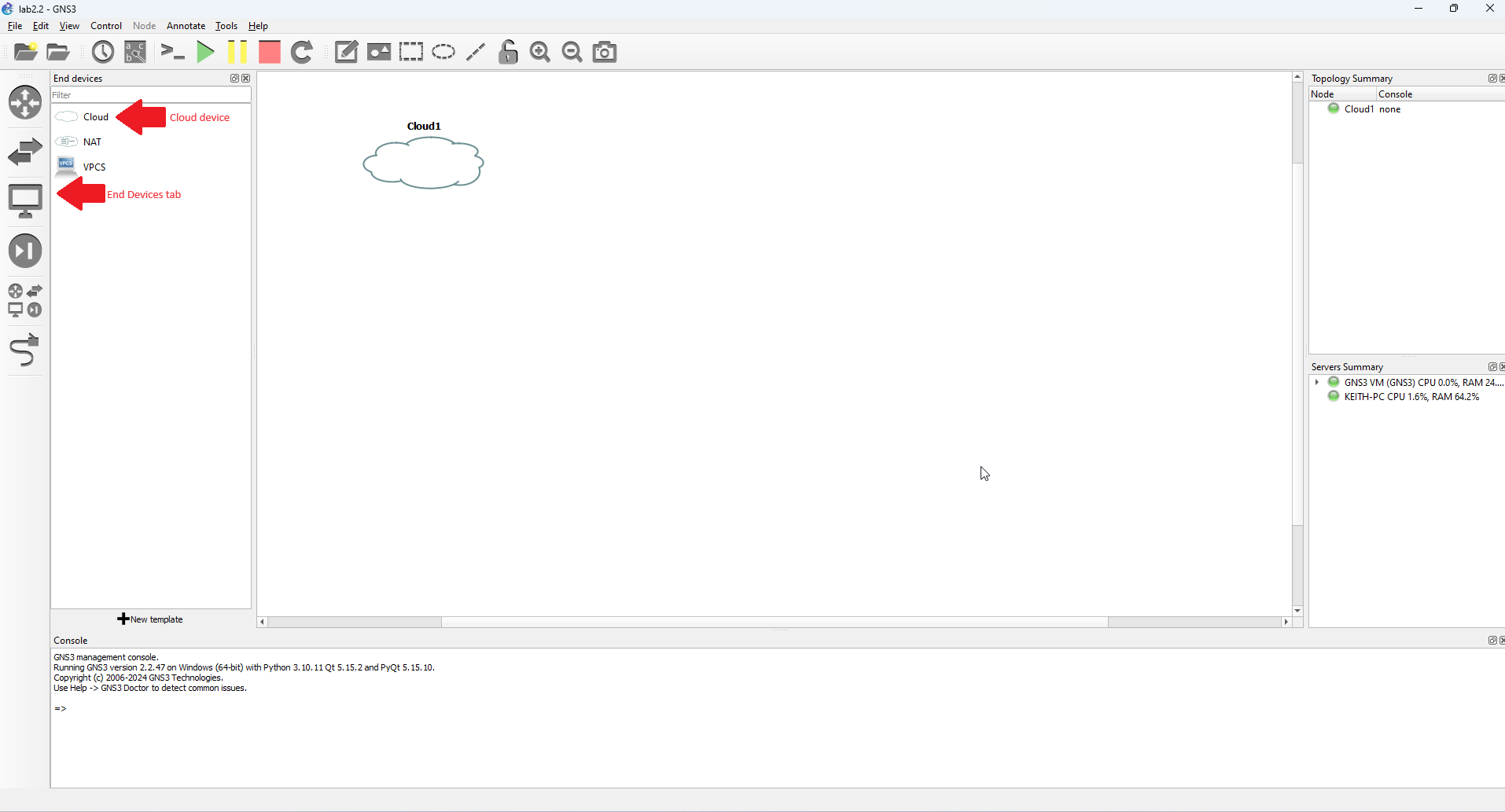 Lab 2.2 - First Interactions with the MikroTik Router (WinBox)